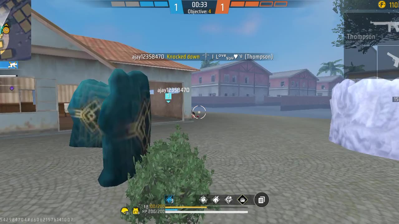 Free fire 1v4 clutch