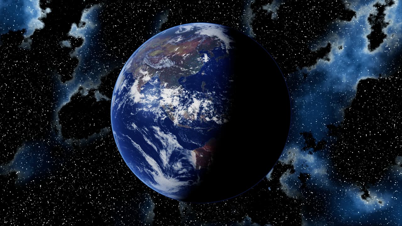 Earth Rotation Video in 4k 2025