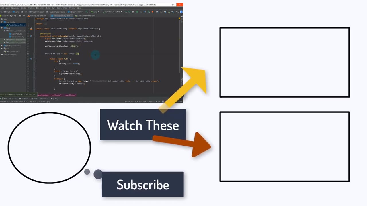 02 Android Splash Screen (Welcome Screen) in Android - Android Studio Tutorial