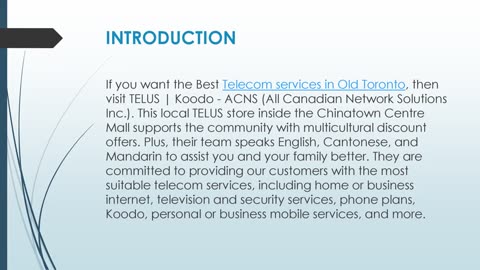Best Telecom services in Old Toronto