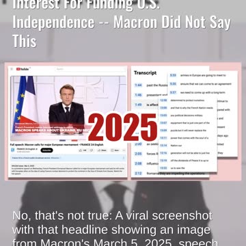 Fact Check: Fake Headline Says France Is Demanding $150 Trillion In Interest For U.S. Independence