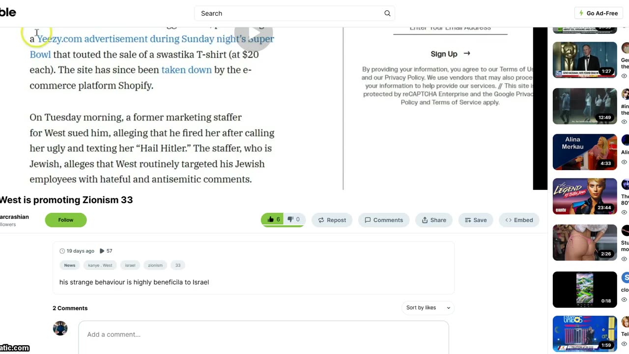 Rumble are messing with my channel