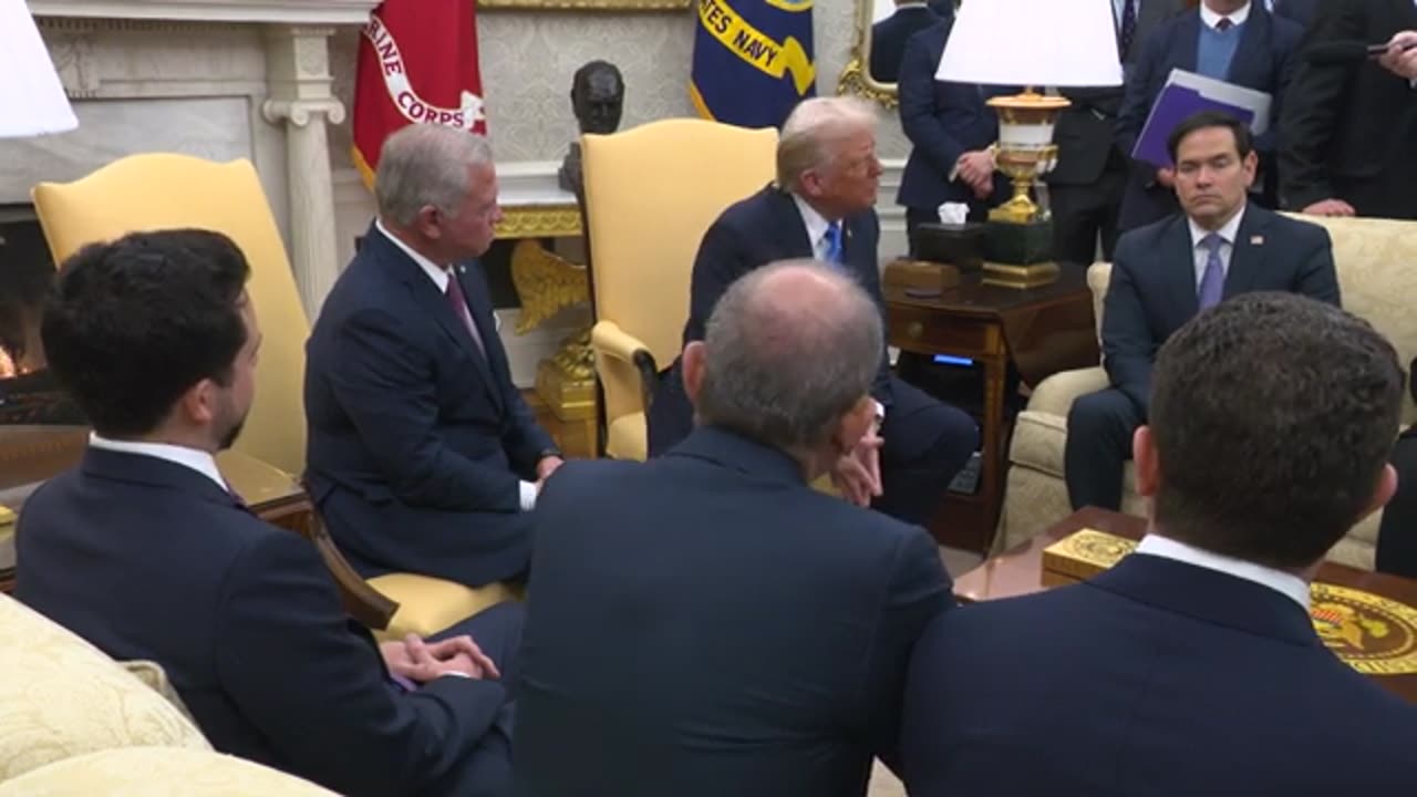 🚩 President Trump Hosts Meeting with the King & Crown Prince of Jordan