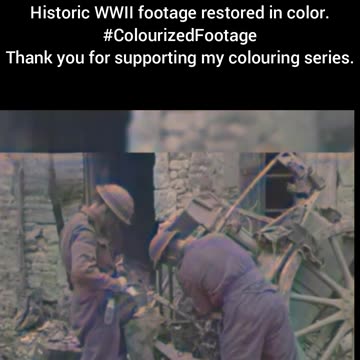 British Soldier Examines Kar 98k 1944 WWII Colourized Footage #WWIIHistory