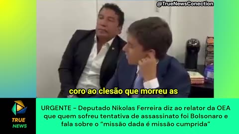 URGENTE - Deputado Nikolas Ferreira diz ao relator da OEA