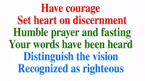 Have Courage Humble Righteous Distinguish Vision Daniel 9 🙏 Relate4ever