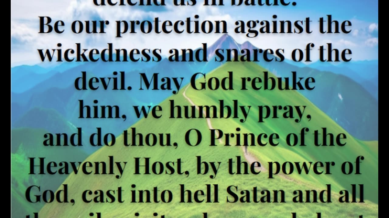 Saint Michael Prayer