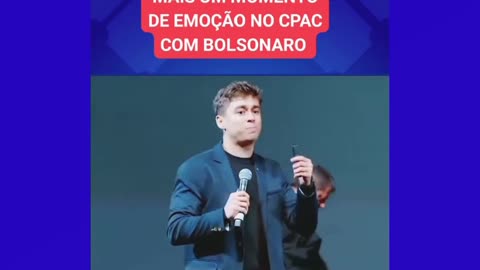 Federal Deputy Nicolas speaks movingly at CPAC Brazil meeting