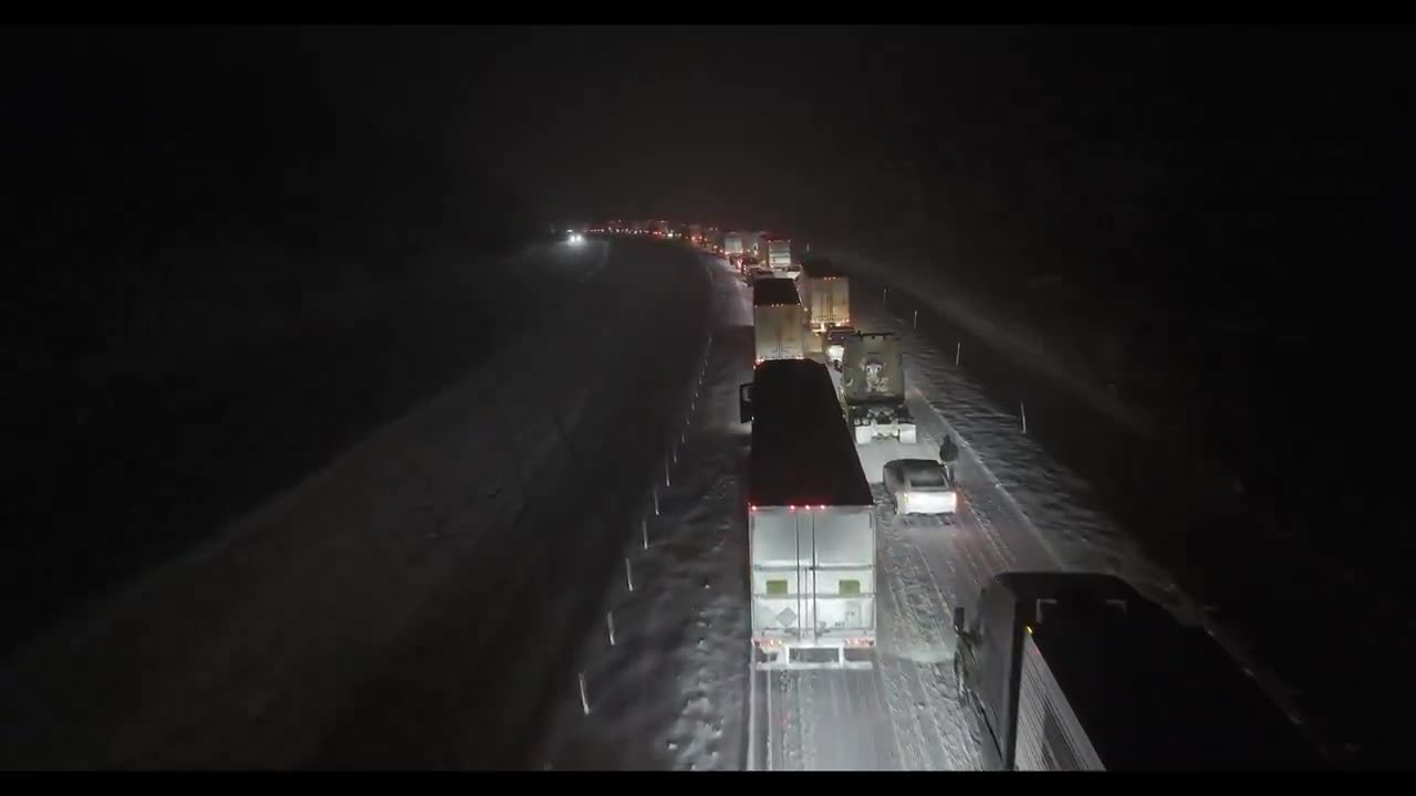 I-71 Traffic Jam Near Glencoe, KY: Extends Beyond Drone View