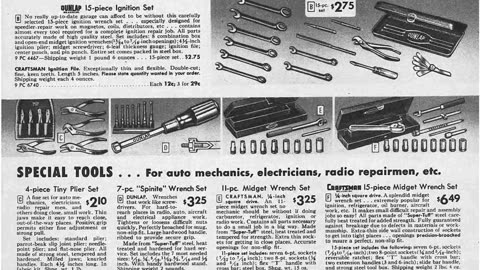 Yesterday Today. Craftsman Tools Catalog 1948