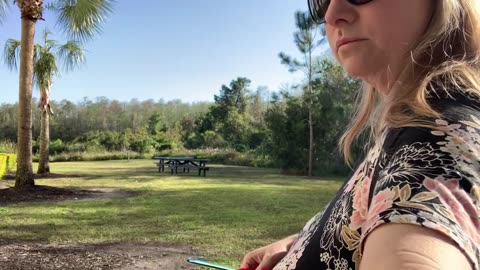 Crocheting in Florida