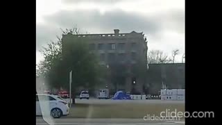 PARIS, TEXAS: LAMAR COUNTY COURTHOUSE ON FIRE