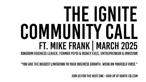 The Ignite Community Call | February, 2025 | Mike Frank