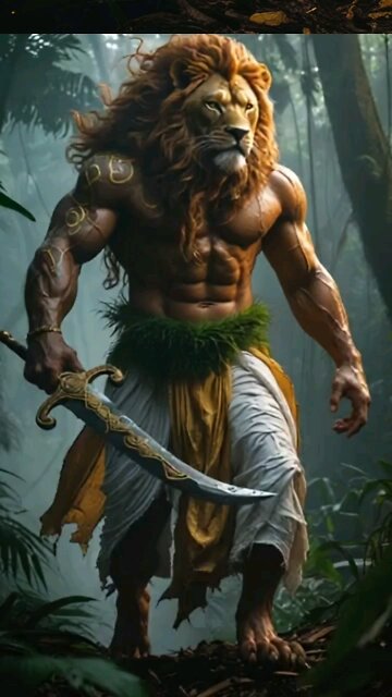 The Lion Warrior: Guardian of the Ancient Jungle
