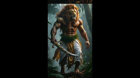 The Lion Warrior: Guardian of the Ancient Jungle