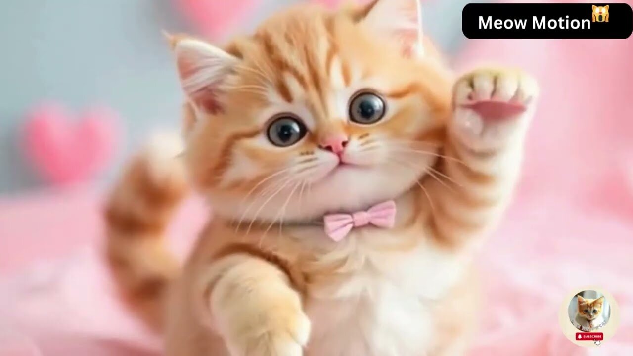 Adorable Kawaii Ai Cat Dance! 🐾💃 #MeowMotion – Cute Tiny Kitten’s Funniest Moves! 😻#FunnyCats #AICat