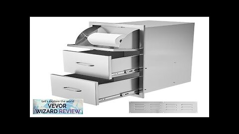 VEVOR 17W x 30H x 21D Inch Outdoor Kitchen Stainless Steel Double Review