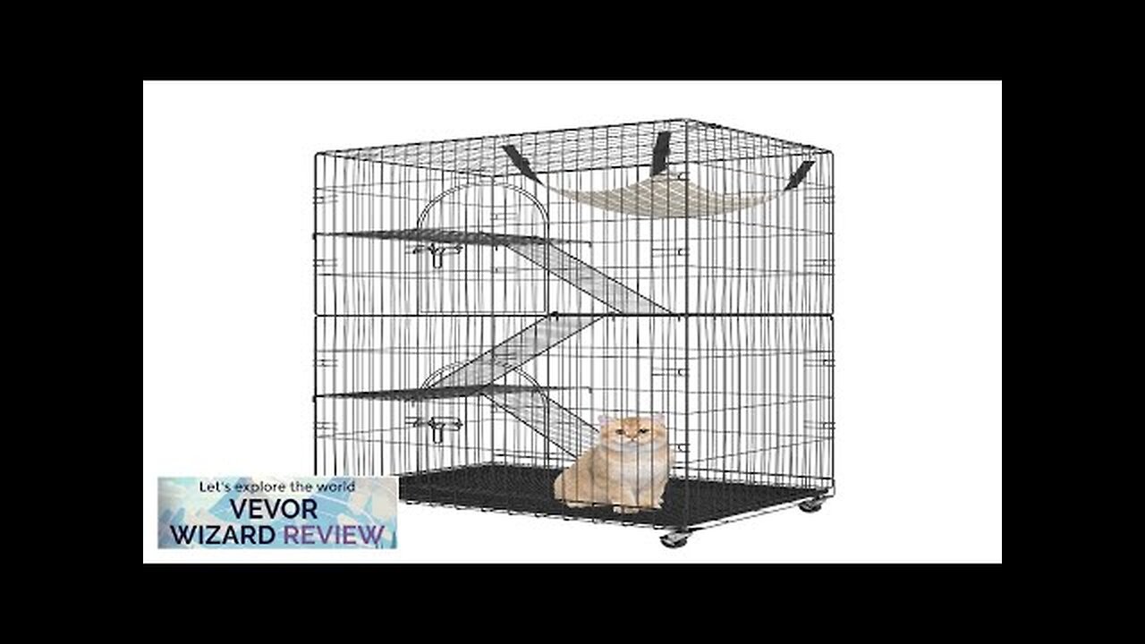 VEVOR Catio 4-Tier Large Cat Cages Indoor Detachable Metal Playpen Enclosure Review