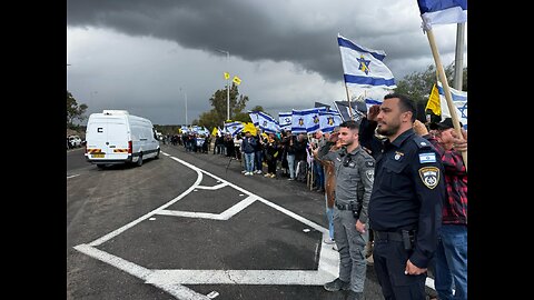 The bodies of four slain Israeli hostages, handed over by Hamas this morning