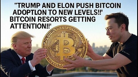 TRUMP AND ELON PUSH BITCOIN ADOPTION TO NEW LEVELS!! BITCOIN RESORTS GETTING ATTENTION!!