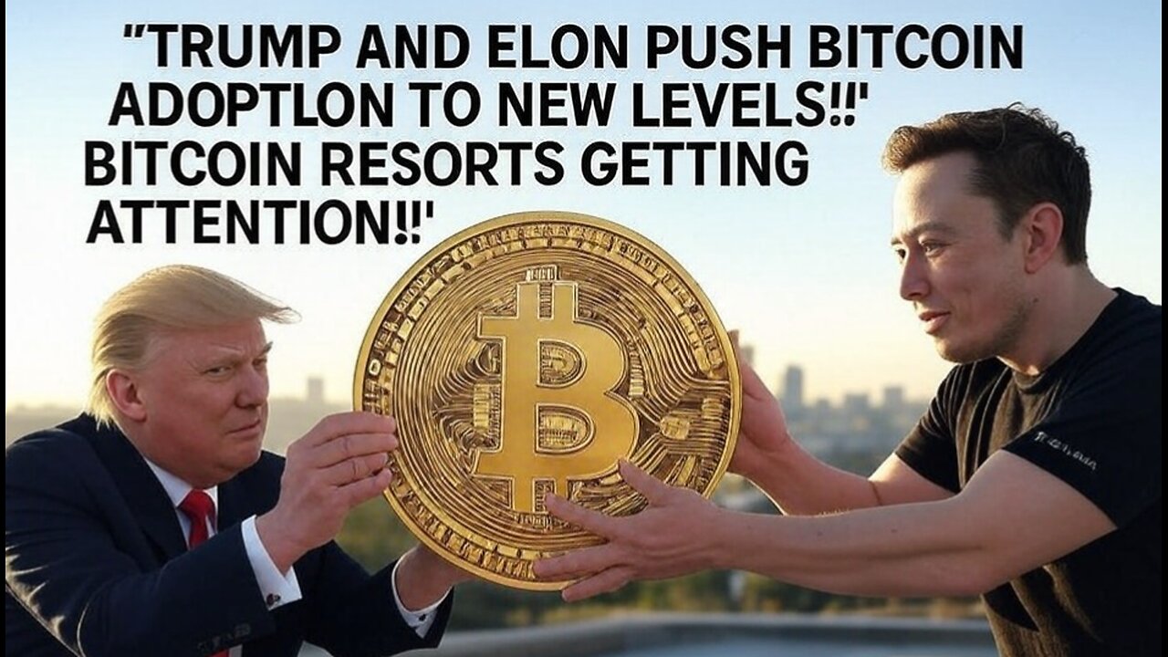 TRUMP AND ELON PUSH BITCOIN ADOPTION TO NEW LEVELS!! BITCOIN RESORTS GETTING ATTENTION!!