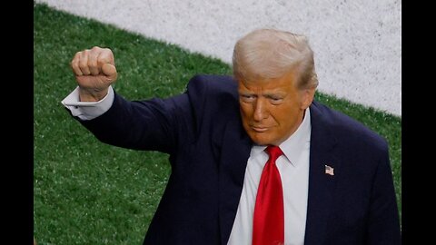 President Trump at Super Bowl 2025 