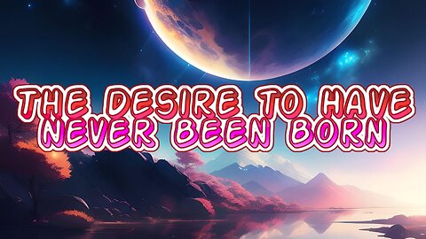 The Desire to Have Never Been Born