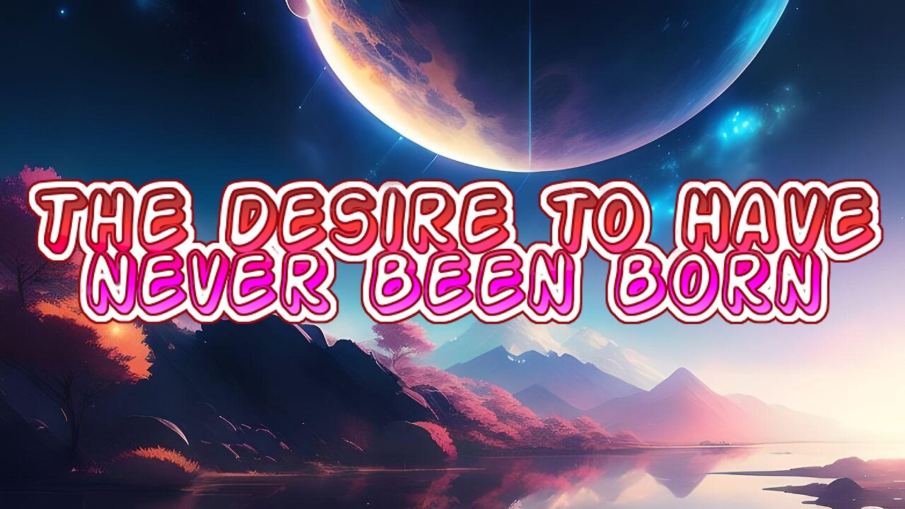 The Desire to Have Never Been Born