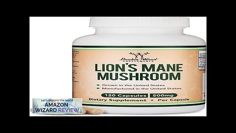 Lions Mane Supplement Mushroom Capsules (Two Month Supply 120 Count) Lions Review