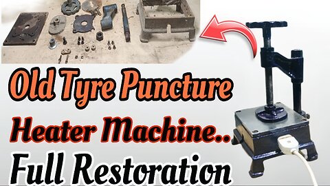 Old tyre puncture machine