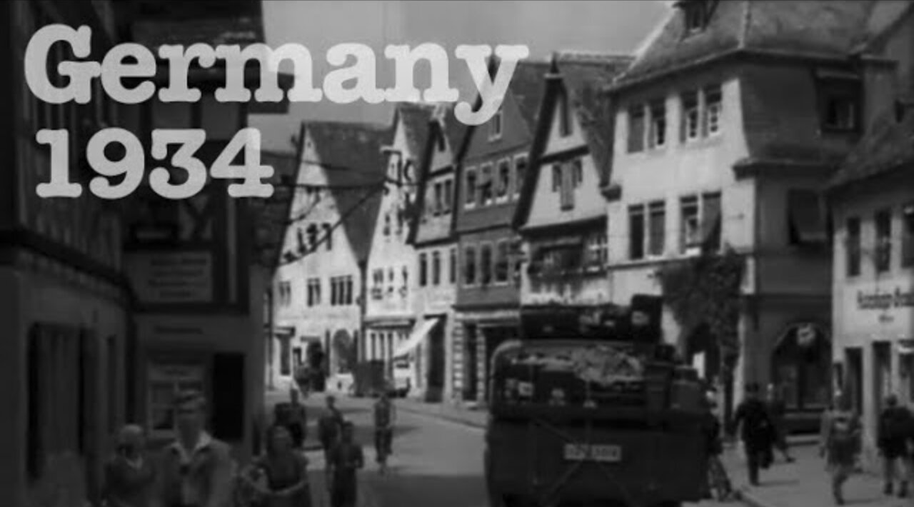 1934 German road trip Rothenburg, Augsburg & Fuggerei Landsberg, Ammersee, Oberammergau - Reel 4
