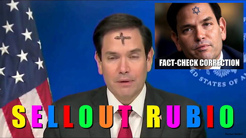 SELLOUT MARCO RUBIO SERVING INTERNATIONALLY WANTED WAR CRIMINAL NETANYAHU