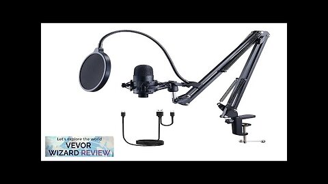 VEVOR USB Microphone 192kHz/24-bit Professional Condenser Microphone Kit with Boom Arm Review