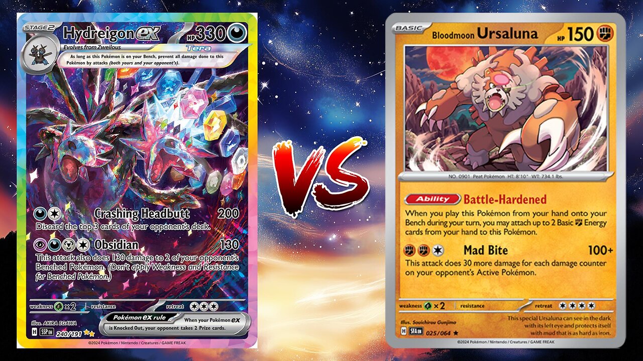 Pokemon TCG Live Hydreigon EX VS Bloodmoon Ursaluna Iron Valiant EX!!