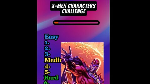 X-MEN Characters Challenge