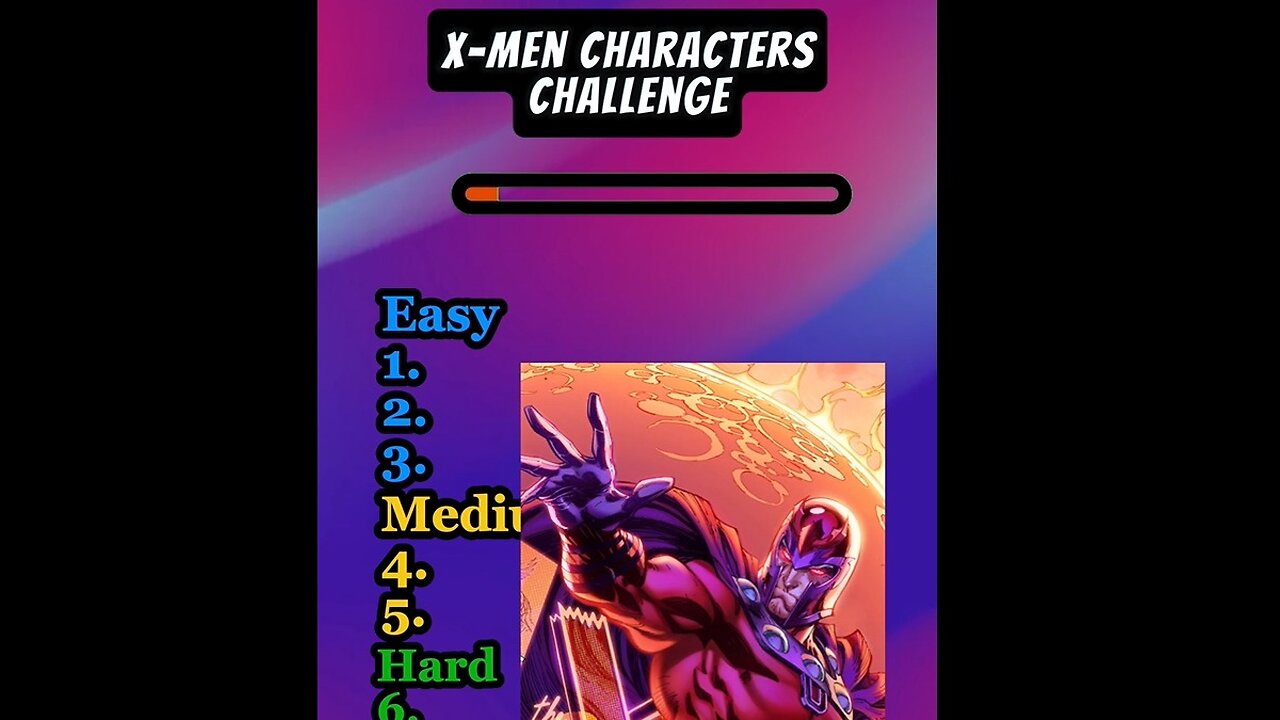 X-MEN Characters Challenge