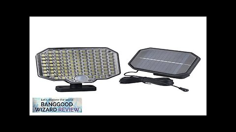 184LED Solar Split Wall Light Outdoor Body Sensing Light Home Garden Light Review