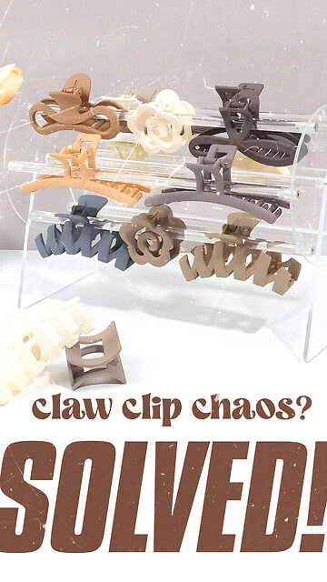 360-Degree Rotating Claw Clip Organizer