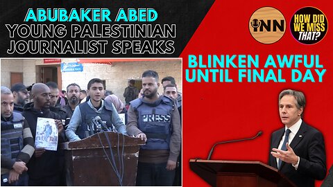 Abubaker Abed's Speech | Blinken Awful Right to the Last Day | @GetIndieNews