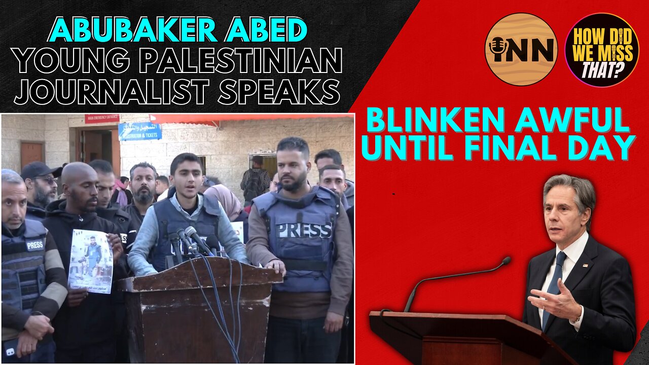 Abubaker Abed's Speech | Blinken Awful Right to the Last Day | @GetIndieNews