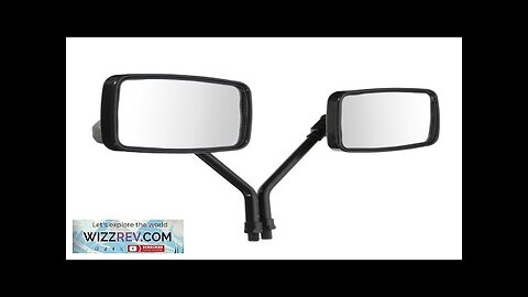 10mm Thread Black Rectangle Rear View Side Mirrors For Motorcycle Scooter ATV Review