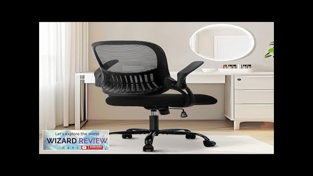 Sweetcrispy Office Computer Desk Chair Ergonomic Mid-Back Mesh Rolling Work Swivel Task Review