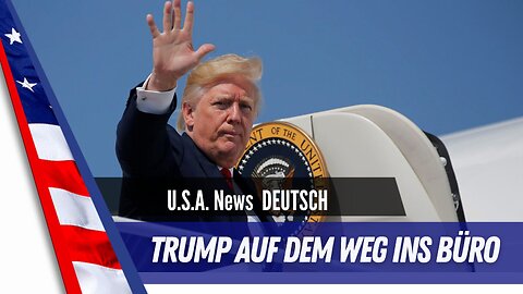 Trump auf dem Weg ins Büro