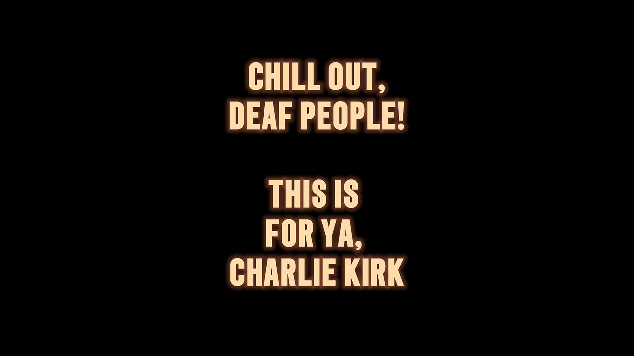 Chill Out, Deaf People! This Is For Ya, Charlie Kirk 🤔 #jesus #moses #deaf #interpreter #shorts