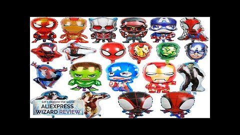 Disney The Avengers cartoon balloon Spider-Man Iron Man Children's birthday party supplies Review