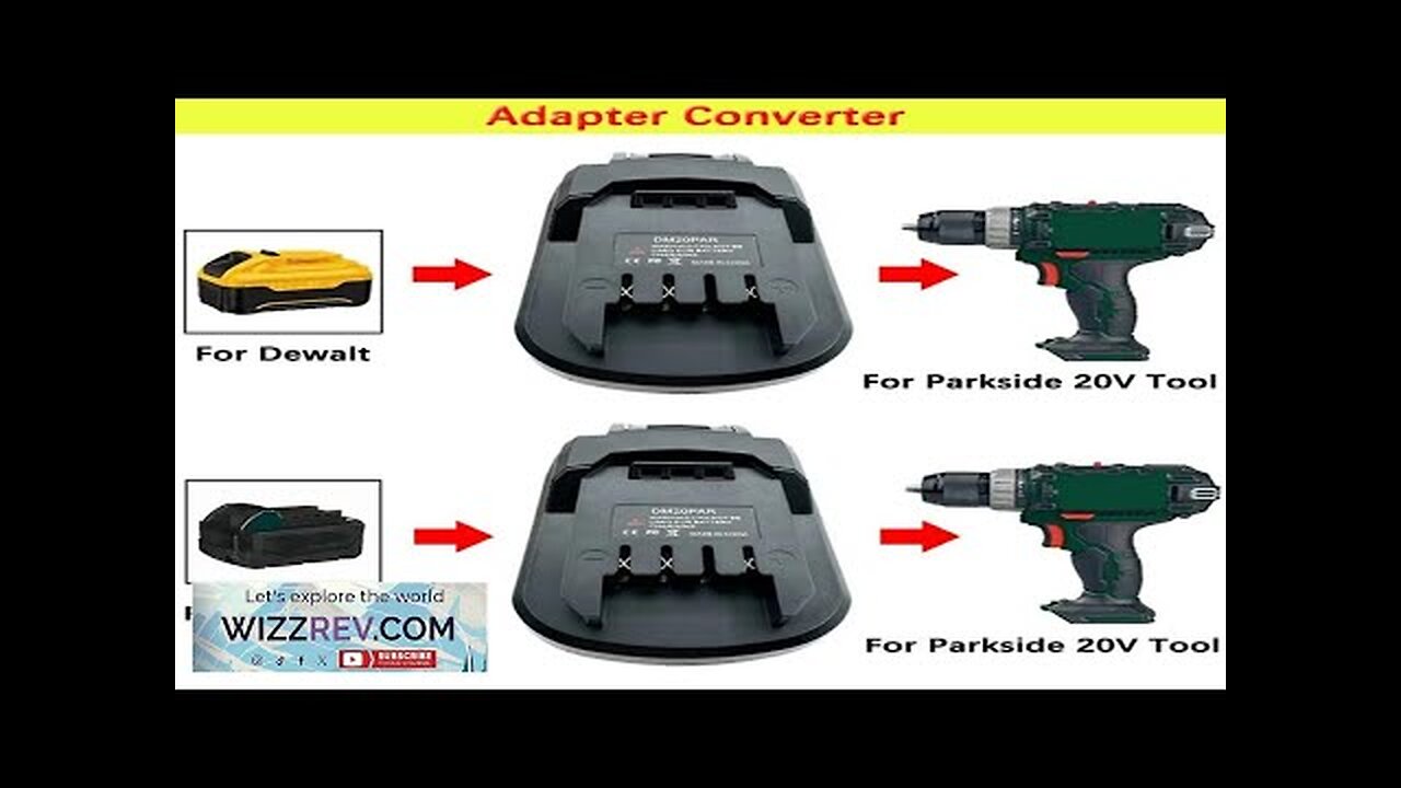 For Dewalt For Milwaukee 18V 20V Li-Ion Battery Adapter Convert Review