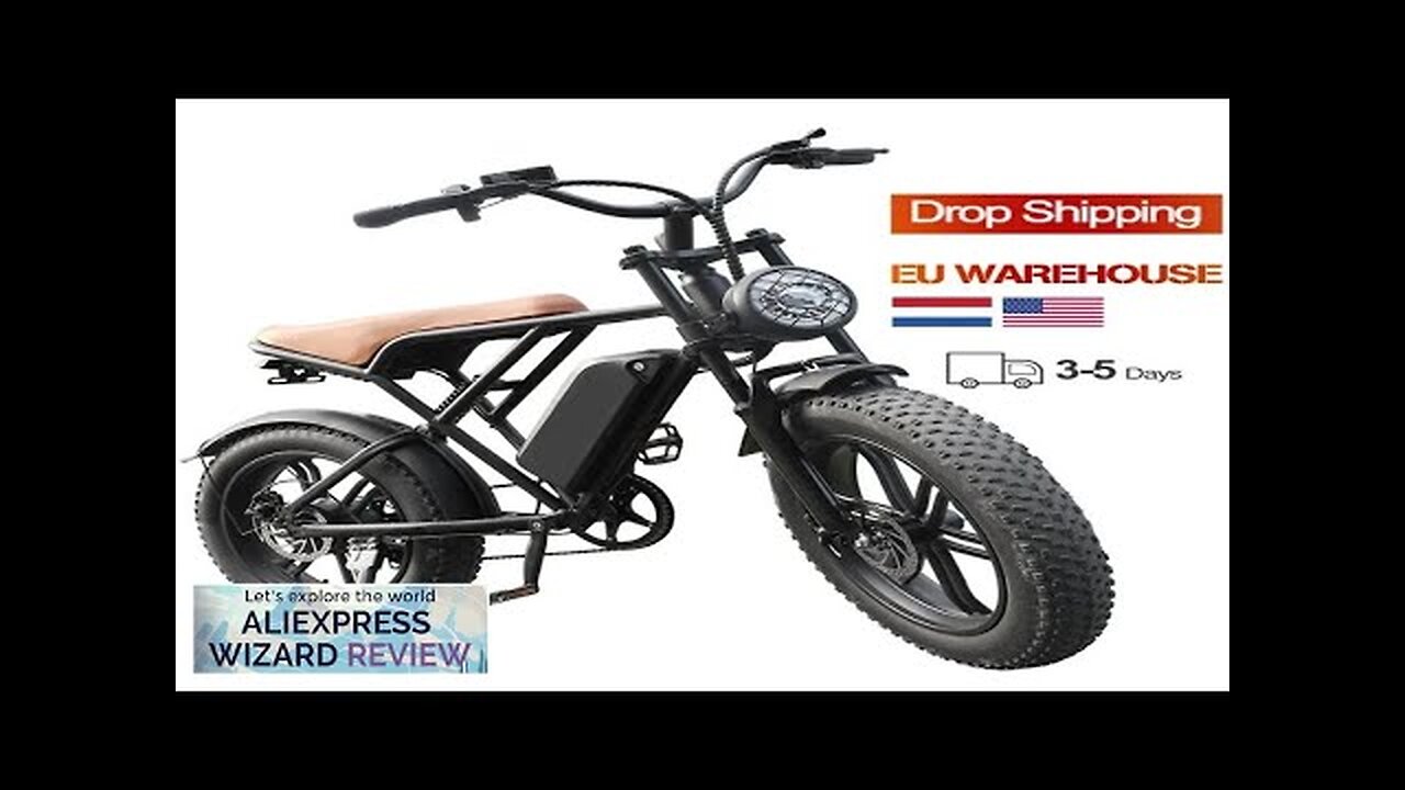 High quality 20 inch 750W48V15AH mountain off-road outdoor electric fat tire bike Review