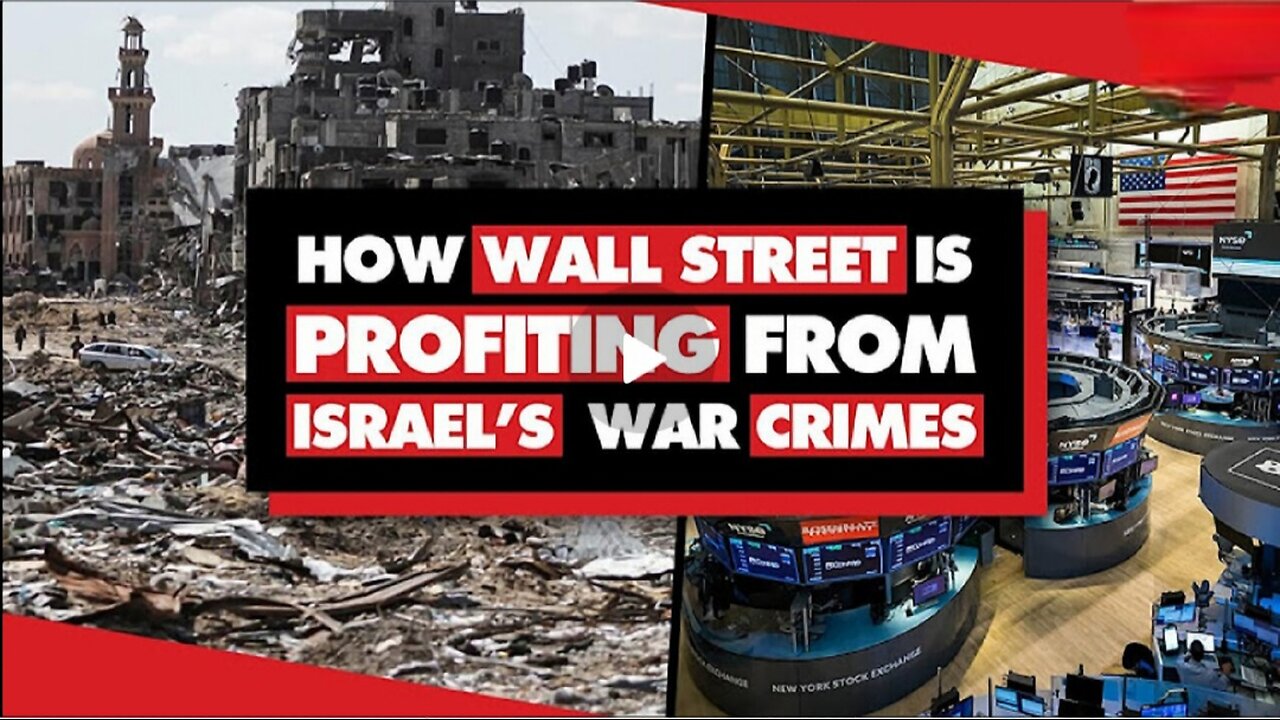 BlackRock & Wall Street Banks Are Profiting From Israels Crimes in Gaza, UN