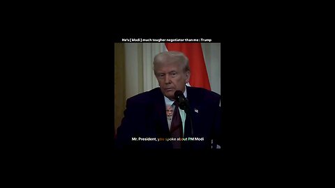 Trump about modi