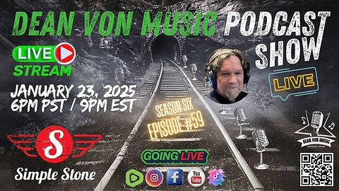 🎸S6 | E59 SIMPLE STONE LIVE INTERVIEW JAN 23, 2025 6PM PST